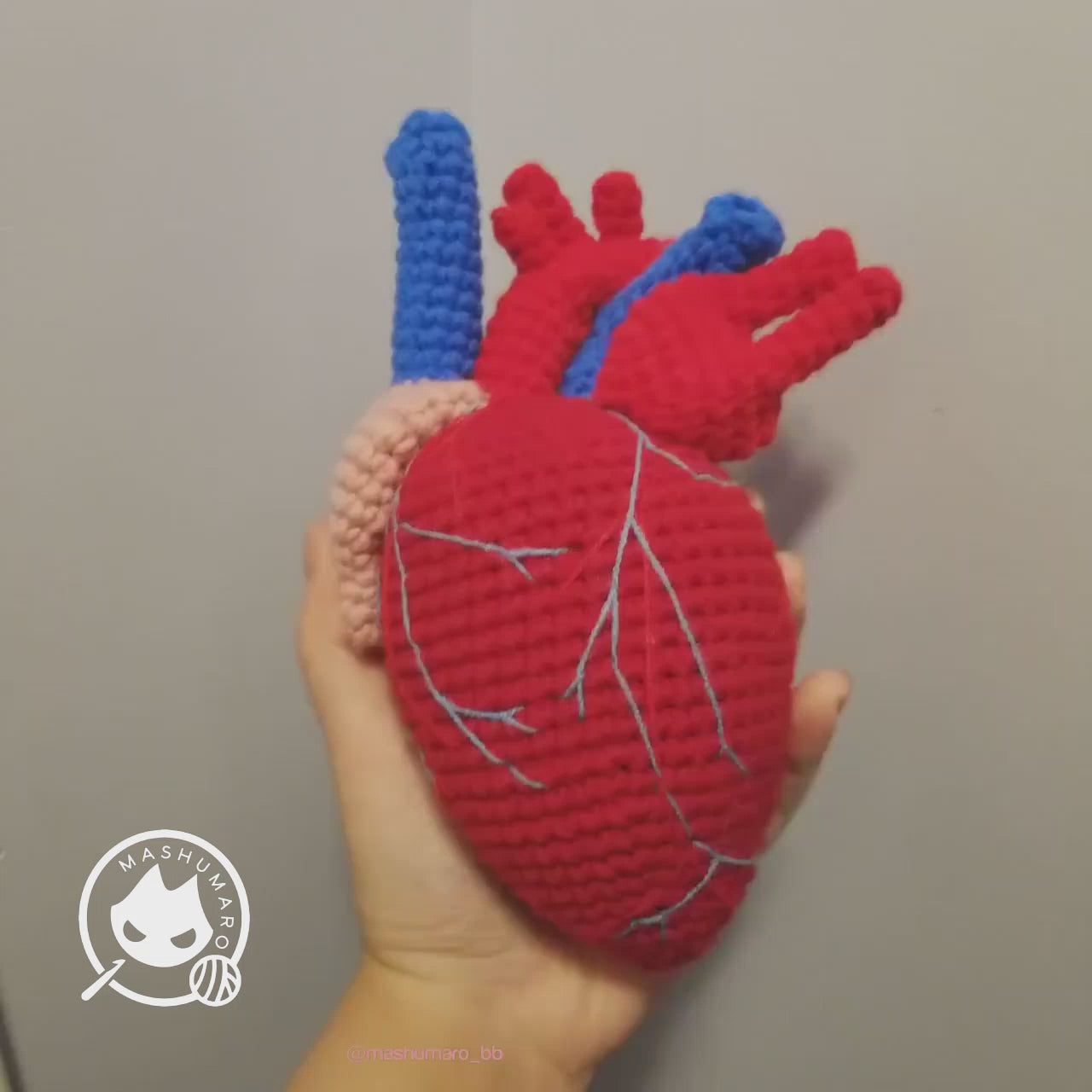 Realistic Actual Sized Anatomical Human Heart Plush