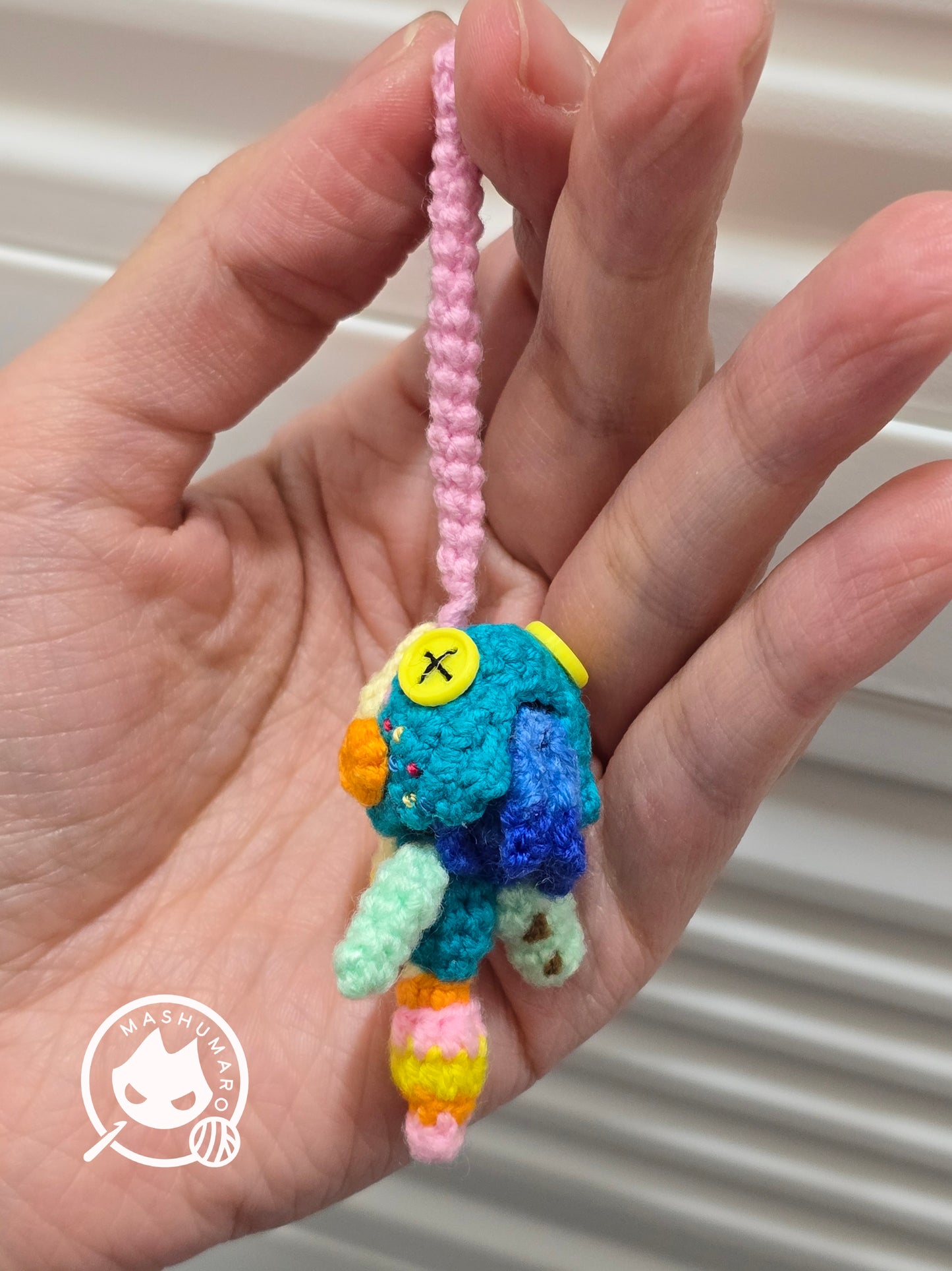 Pukei-Pukei Weapon Pendant | 17" Actual Sized | MHW | Chibi Plush | Amigurumi | Made To Order