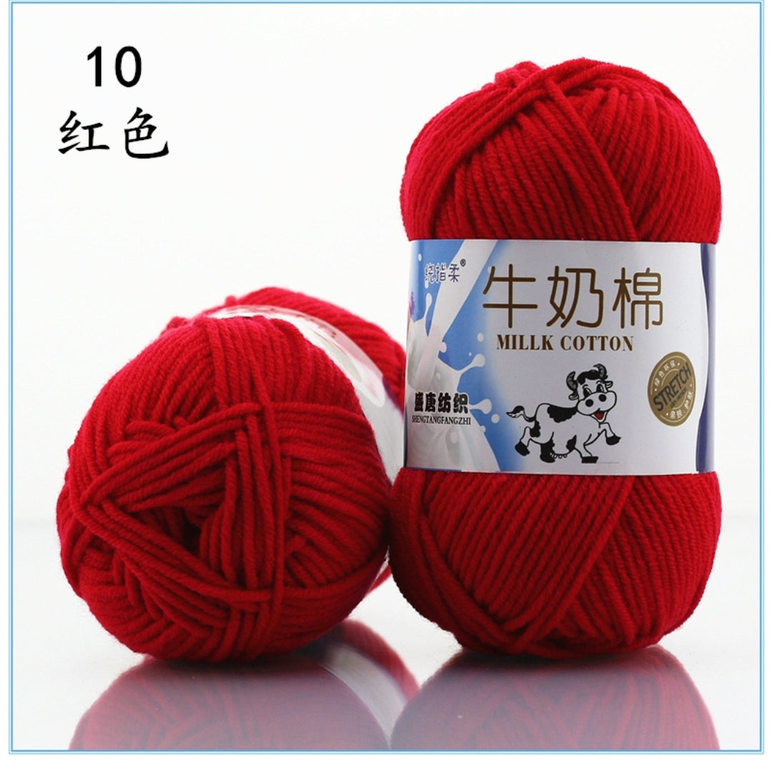 Red Mini Milk Cotton Yarn